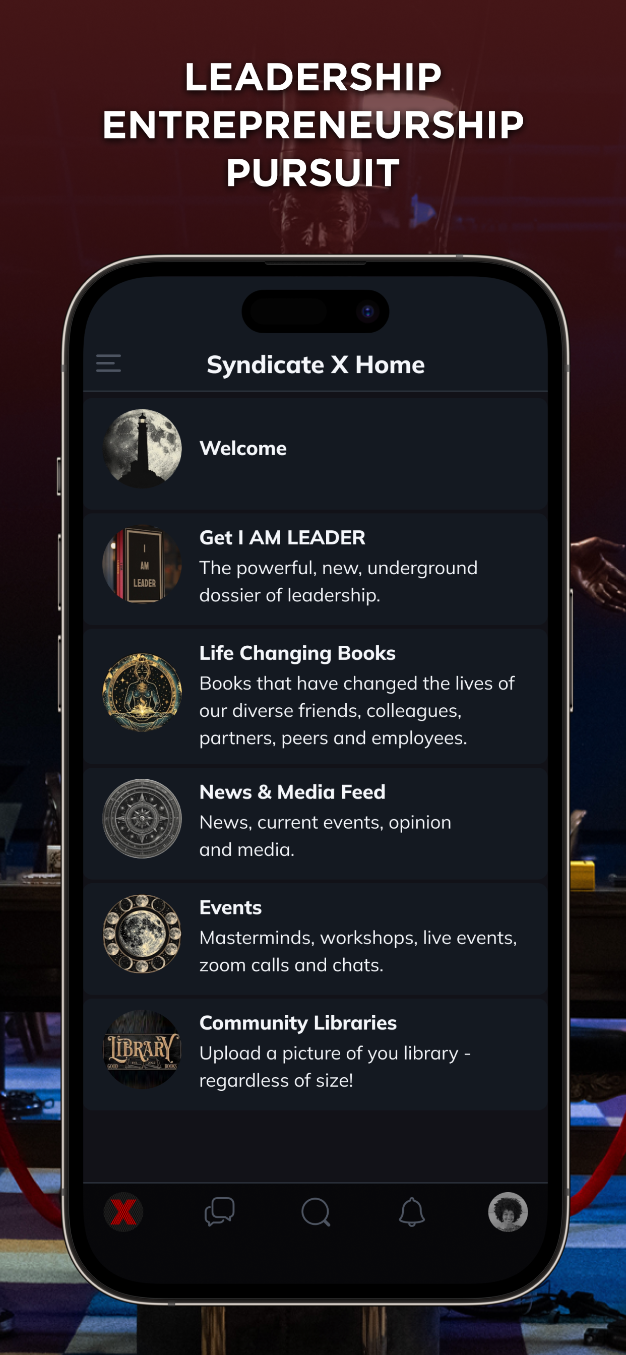 Syndicate X Private Leadership App